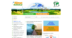Desktop Screenshot of klimatdlaziemi.pl